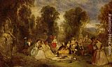 Henry Andrews The Garden Party painting